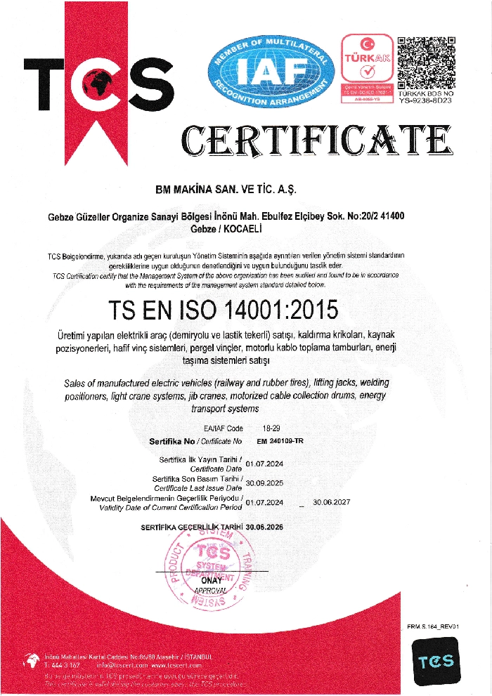 BM-Makina-TCS-IAF-TÜRKAK-TS-ISO-14001-2015-Sertifikası