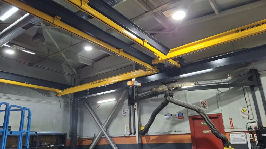 BM Makina DOF Robotics Üretim Hattı Ergonomi Projesi-3 DOF Robotics Üretim Hattı Ergonomi Projesi: BKB Hafif Vinç Sistemi